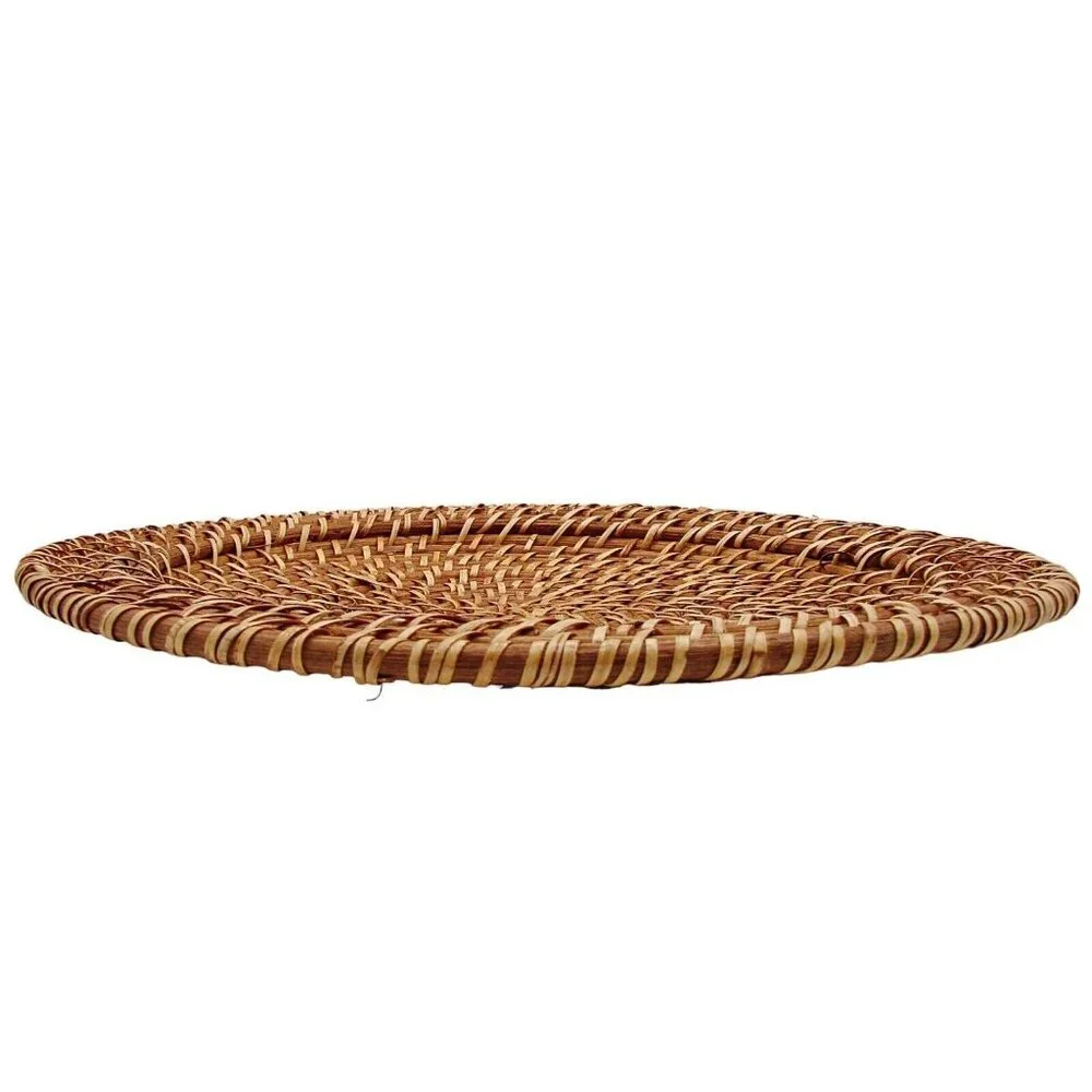 Handmade Charger Plate Placemat Sunburst Woven Artisan Crafted Rustic Table Deco